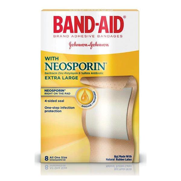Bandage Strips Plastic Band-Aid Plus Antibiotic 1.75x4